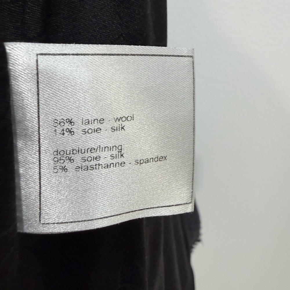 Rare Vintage CHANEL Fringe Trim Knit Jacket Karl Lagerfeld Era - Sz FR 38 - - Picture 10 of 15